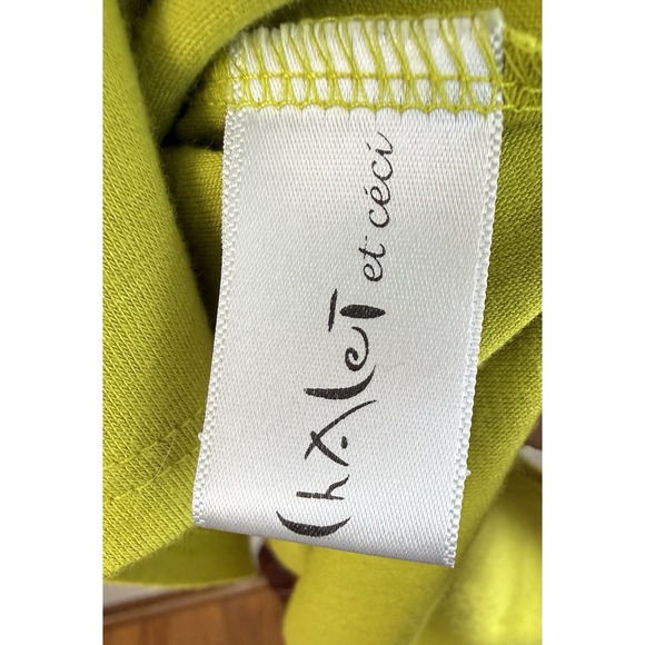 Chalet et Ceci Artsy Lagenlook Asymmetic Hem 3/4 Sleeve Tunic Bamboo B52402 - Picture 6 of 11